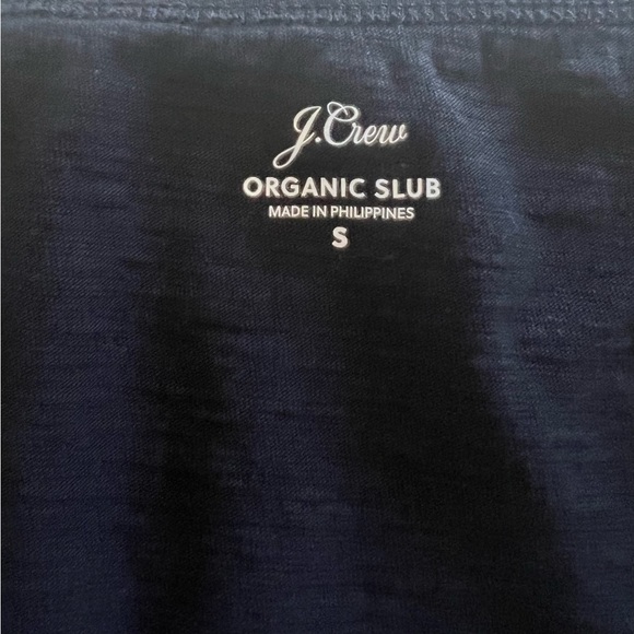 J. Crew Organic Slub Size Small Black Short Sleeve Scoop Neck T-shirt - Picture 6 of 7